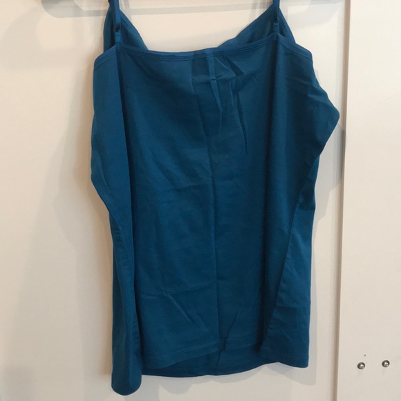 Ann Taylor teal camisole with adjustable straps - Picture 4 of 4